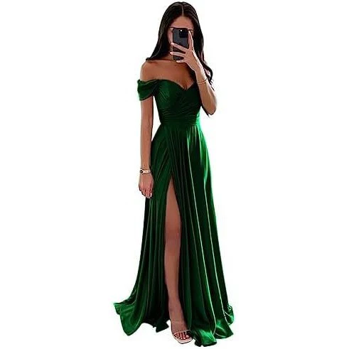 A Line Bridesmaid Dress Long Gown - Image 10