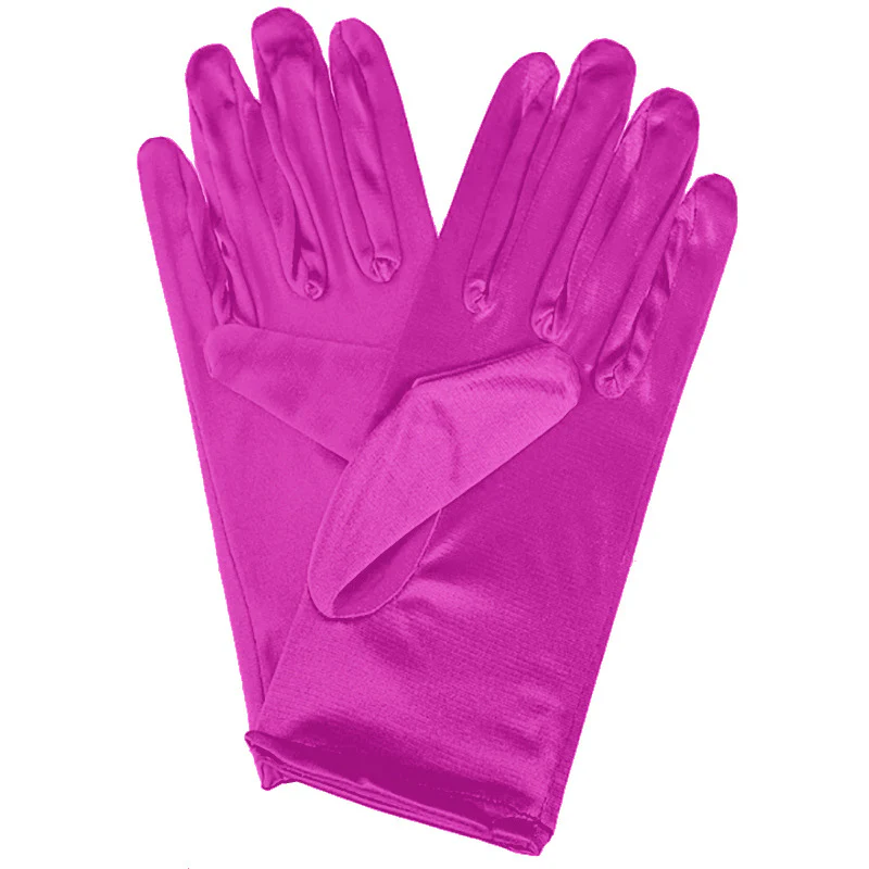 Bridal Wedding Gloves Short Satin Dress Gloves - Image 20