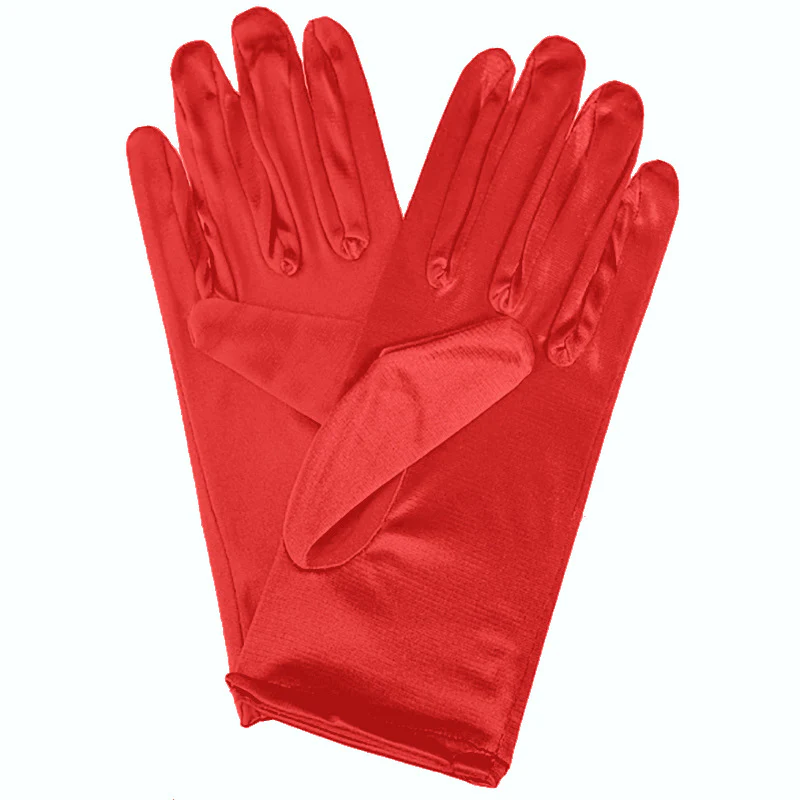 Bridal Wedding Gloves Short Satin Dress Gloves - Image 22