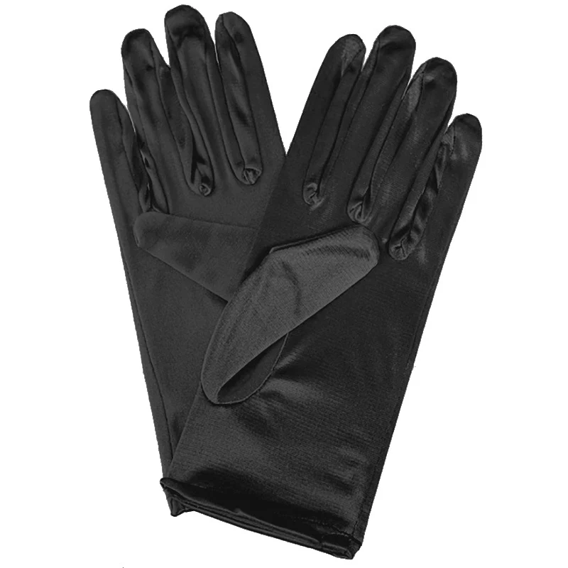 Bridal Wedding Gloves Short Satin Dress Gloves - Image 6