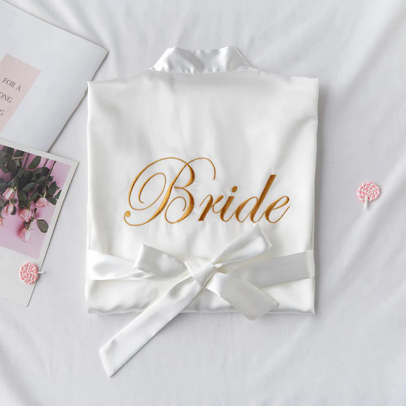 Bridesmaid Bridal Dressing Gown Night Gown - Image 16