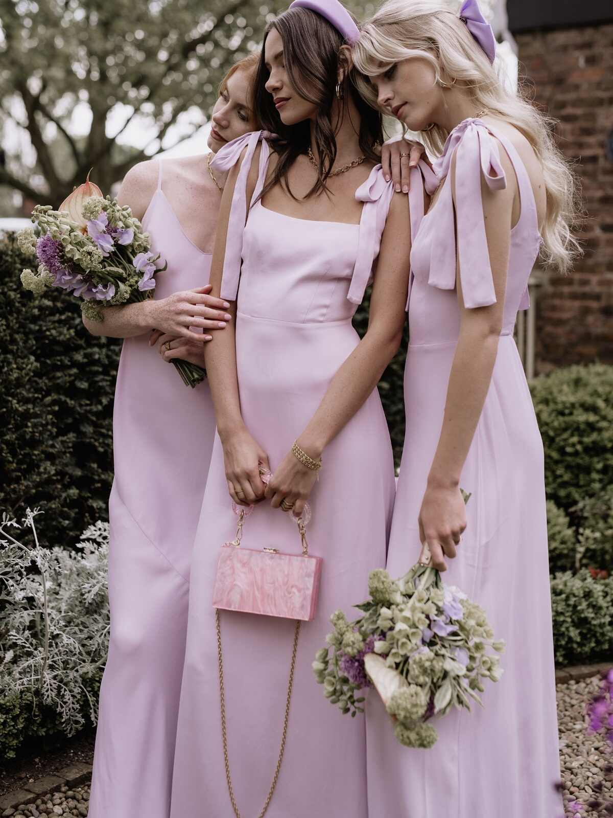Fashion Plus Size Satin Bridesmaid Dress - Image 5