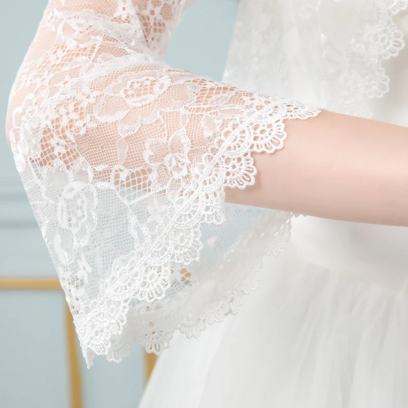Lace Wedding Bridal Wrap Bolero Jacket Accessory - Image 24