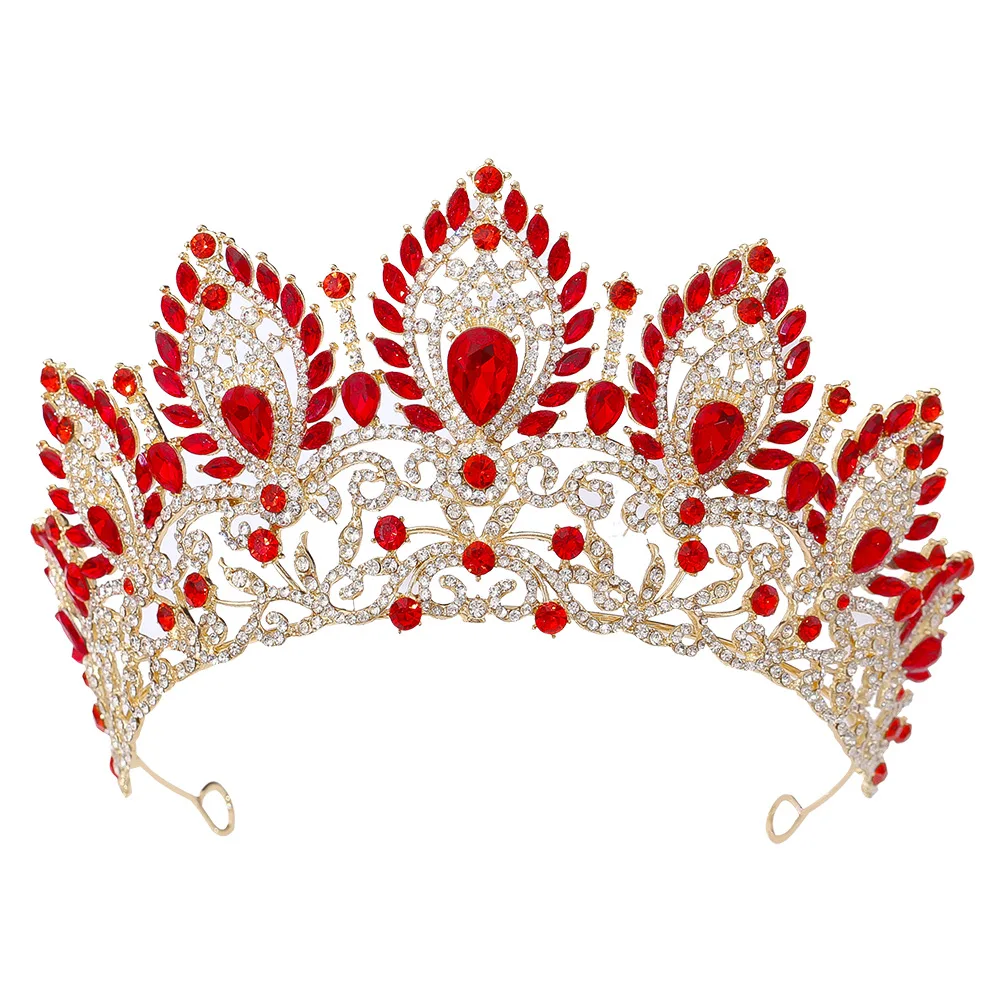Pageant Crown Crystal Rhinestone Tiara Hair Accessory - Image 3