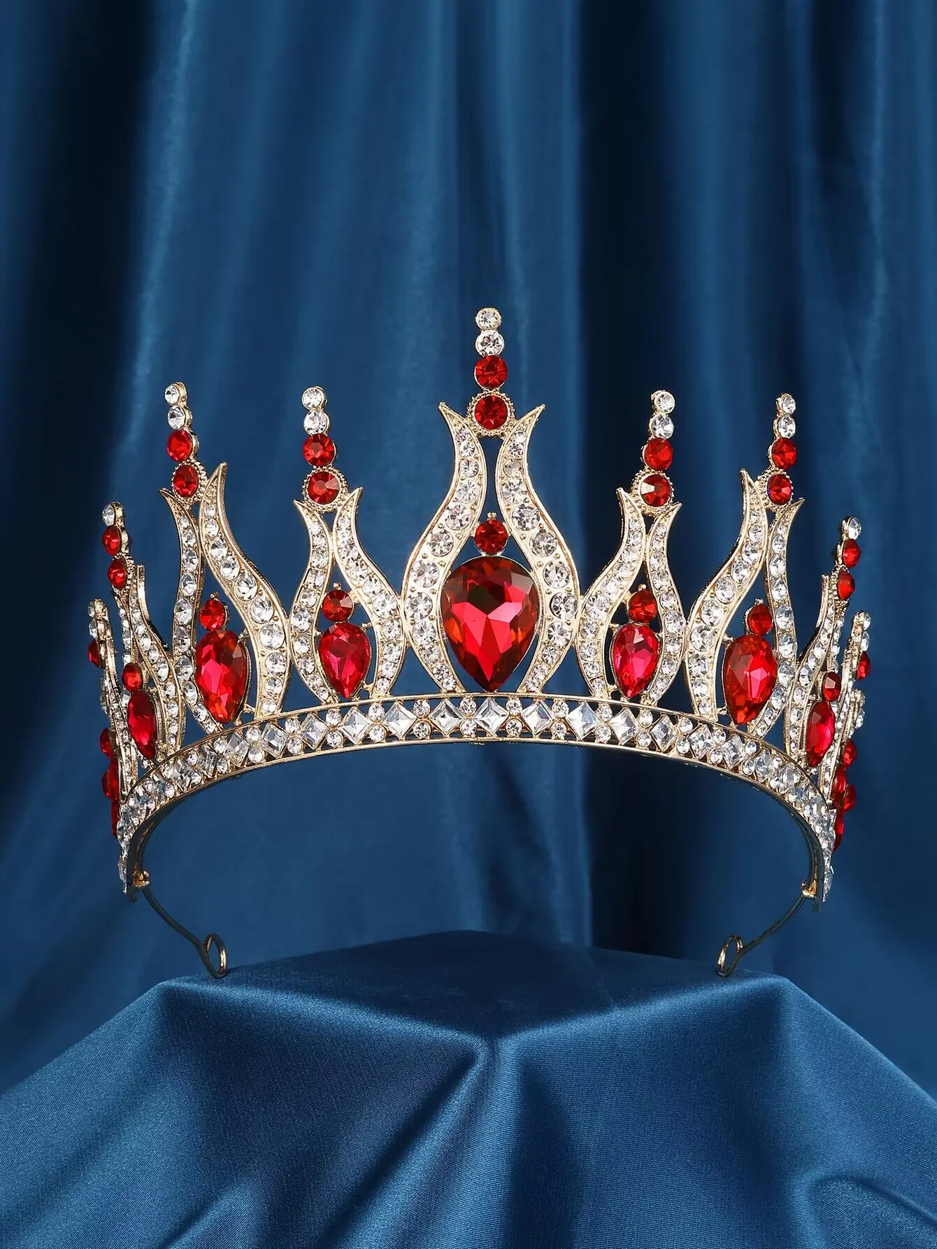 Pageant Tiara Crown Crystal Winners Hair Accessory - Image 7